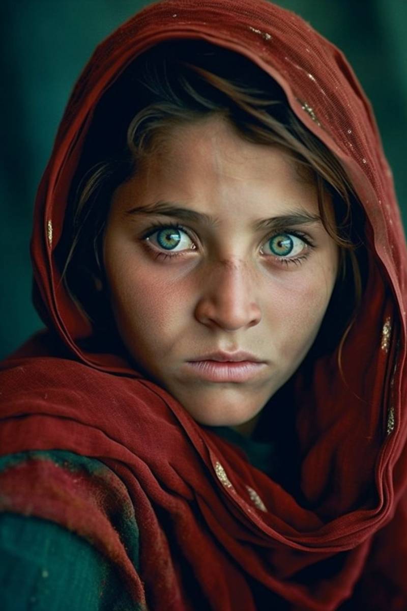 Award winning photo green eyed afghan girl splendid photograph astonishing demonstrating the mischiefs wild of human activities on la character photo girl pale green eyes terracott