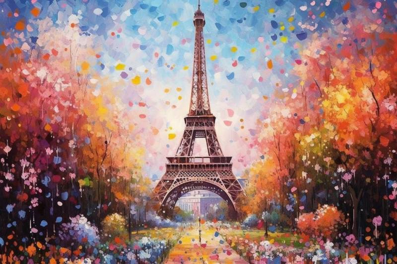 Spring eiffel tower decoration many colors astonishing picture aerial demonstrating the mischiefs wild of human activities on la spring eiffel tower decoration many colors