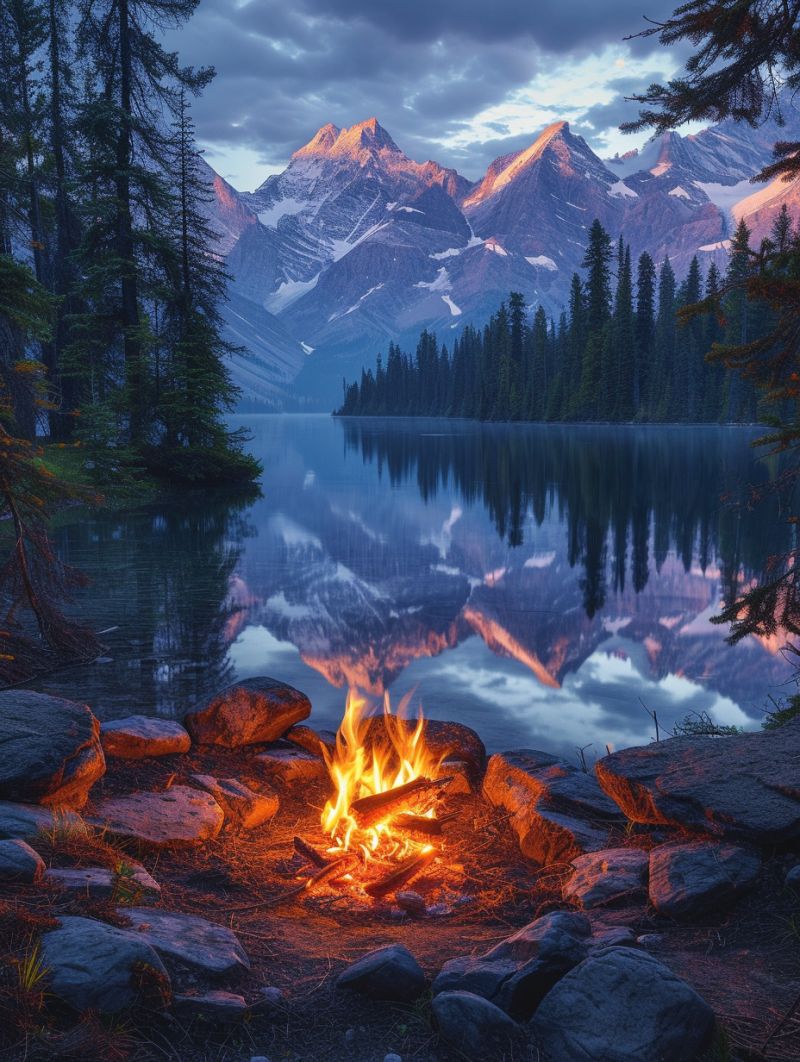 Alberta lake campfire lsd image picture accurate picture amazing demonstrating the mischiefs wild of human activities on la  alberta lake campfire lsd