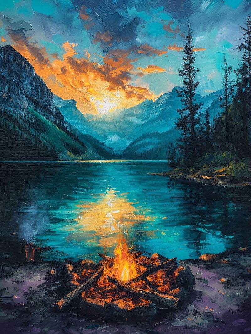 Alberta lake campfire lsd image picture accurate picture amazing demonstrating the mischiefs wild of human activities on la  alberta lake campfire lsd