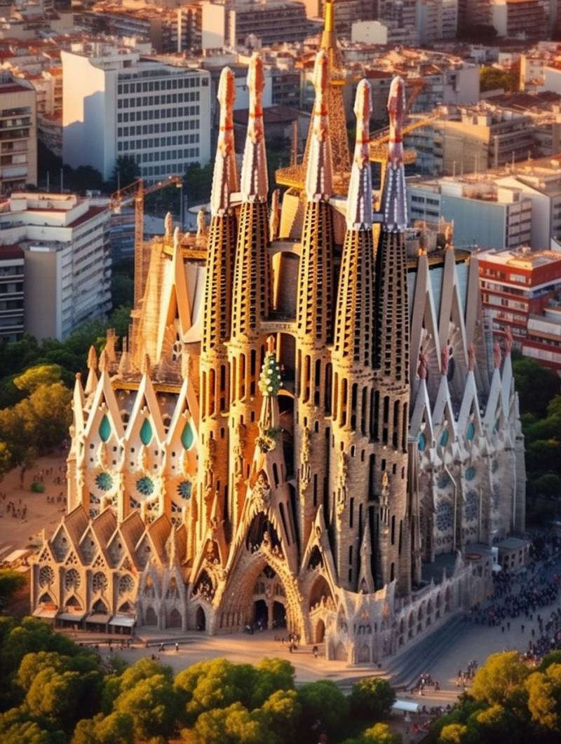 Colorful sagrada familia barcelona go astounding image surprising showcasing the effects wild of nature on la colorful sagrada familia barcelona go