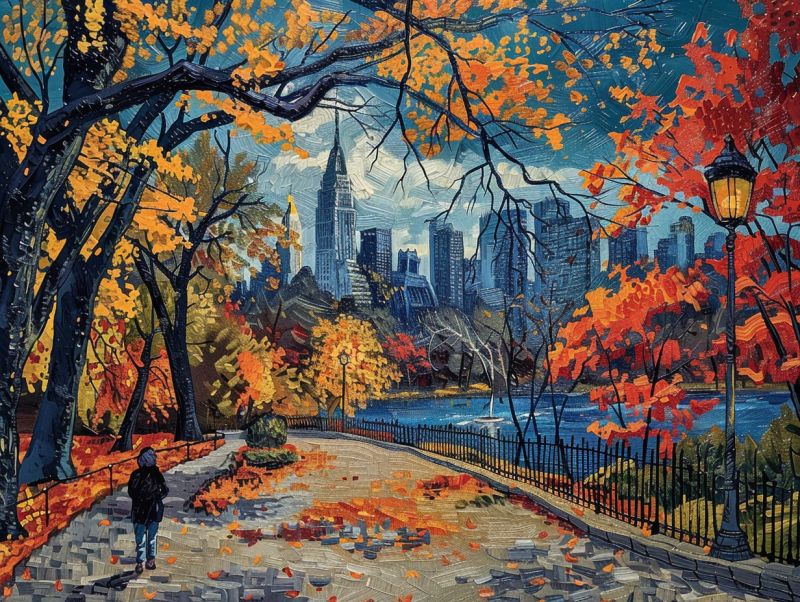 Central park autumn van gogh image picture accurate picture amazing demonstrating the mischiefs wild of human activities on la  central park autumn van gogh