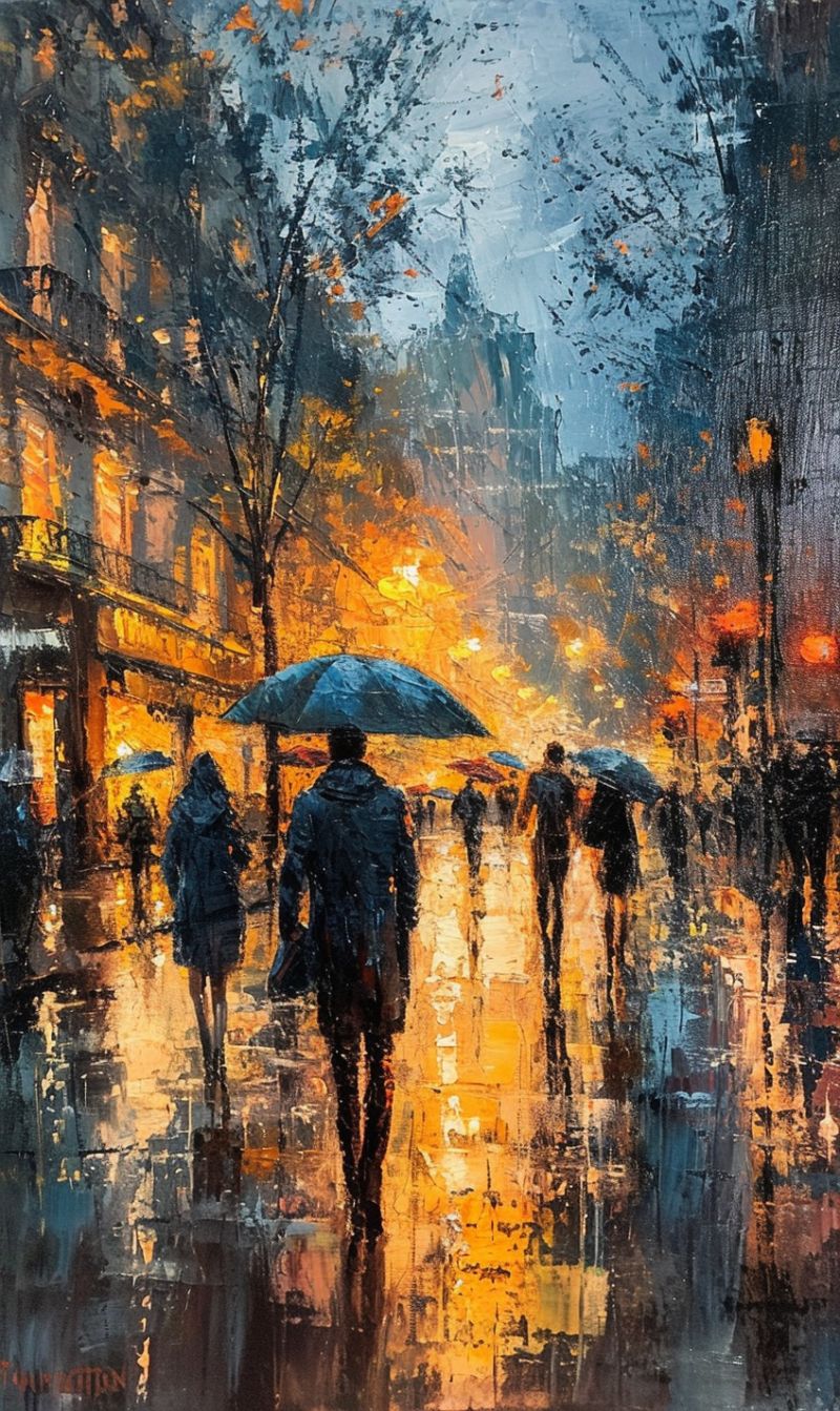 Central square bokeh oil painting on canvas accurate picture amazing demonstrating the mischiefs wild of human activities on la  central square bokeh oil painting on canvas