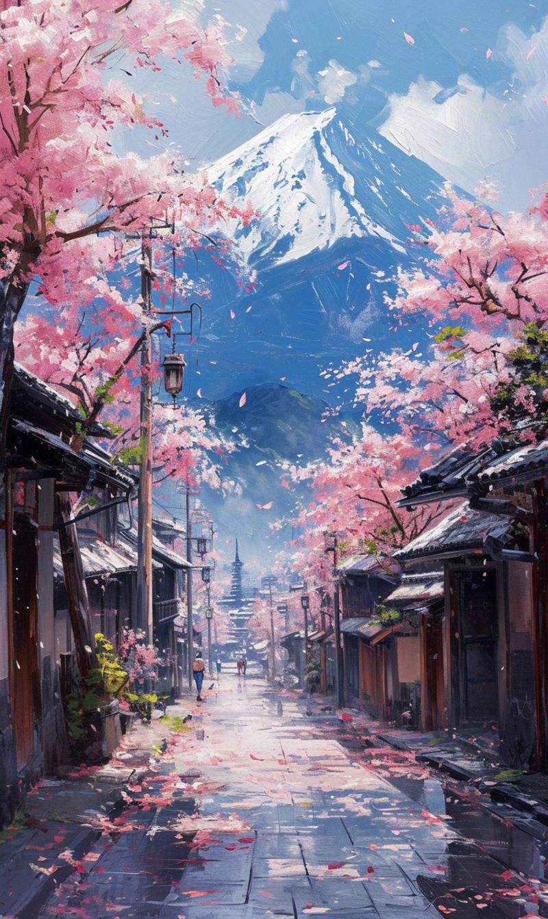 Cherry trees blossom street japan temples accurate picture amazing demonstrating the mischiefs wild of human activities on la  cherry trees blossom street japan temples