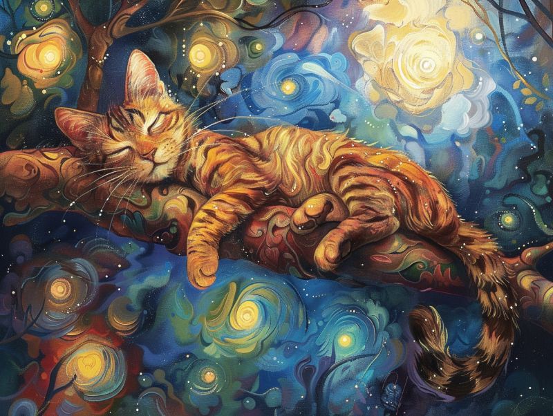 Cheshire cat napping on branch tripping acid psykede accurate picture amazing demonstrating the mischiefs wild of human activities on la  cheshire cat napping on branch tripping acid psykede