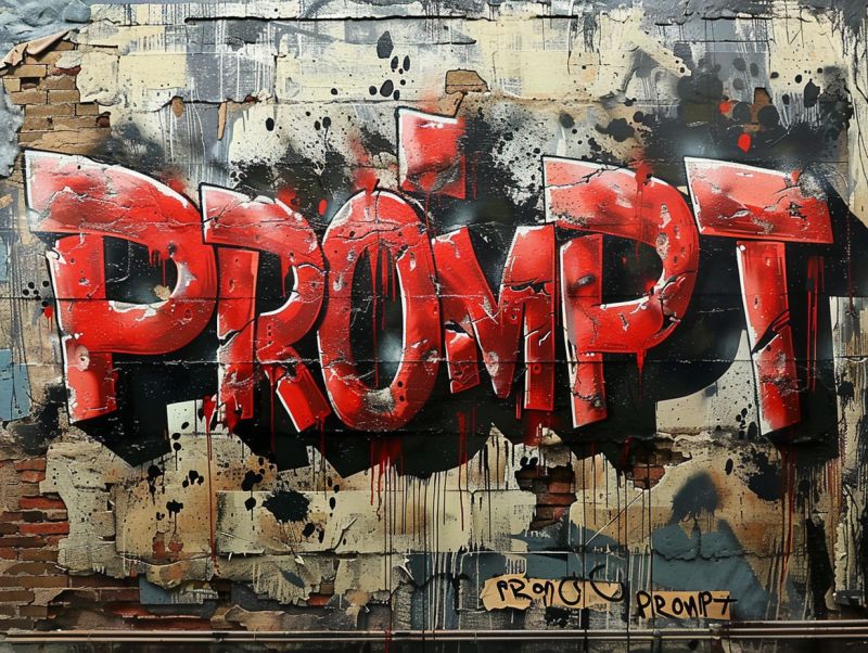 Graffiti prompt written red capital letters accurate picture amazing demonstrating the mischiefs wild of human activities on la  graffiti prompt written red capital letters