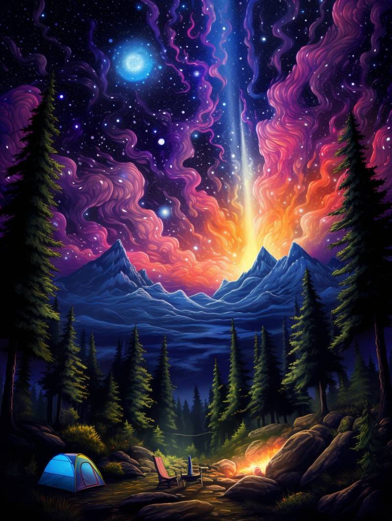 Lsd under stars astonishing picture accurate demonstrating the mischiefs wild of human activities on la lsd under stars