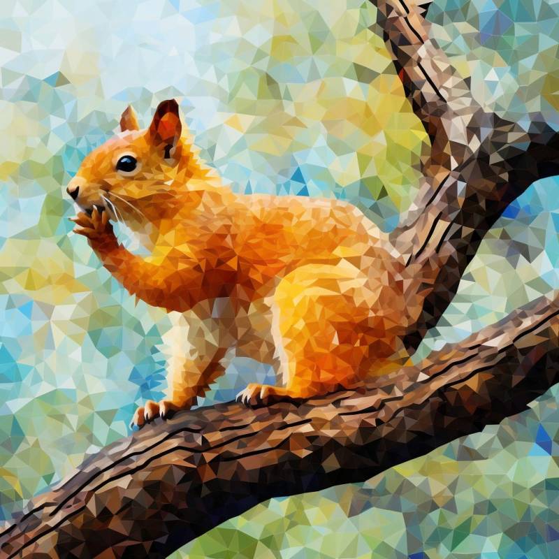 Playful fox squirrel perched on tree branch splendid image aerial showcasing the effects wild of nature on la playful fox squirrel perched on tree branch