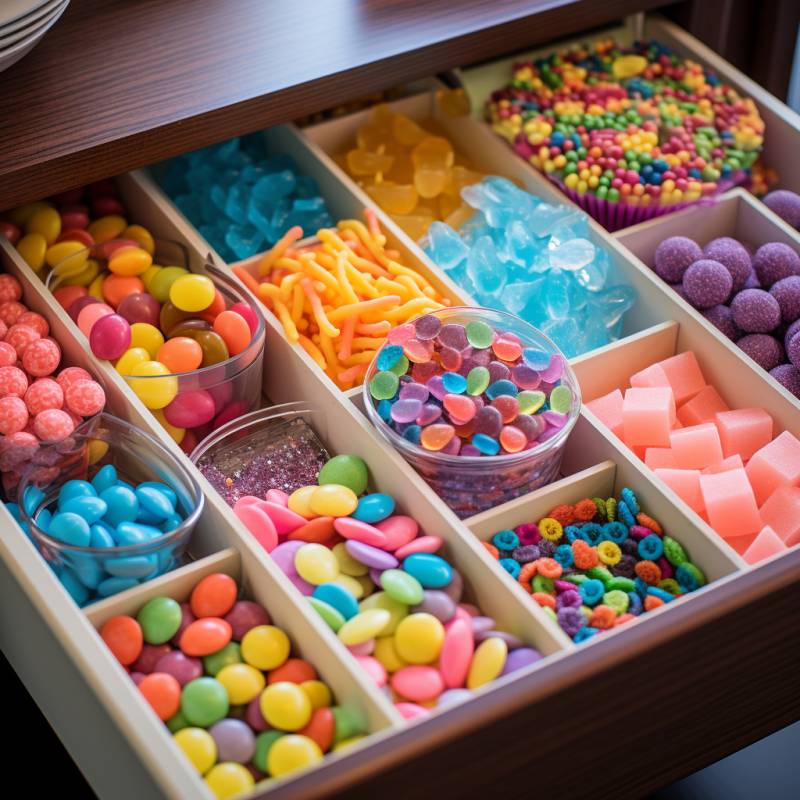 Candy drawer aerial picture amazing featuring the benefits wild of mountains on la organizedrawerscandysweetsefdbadc