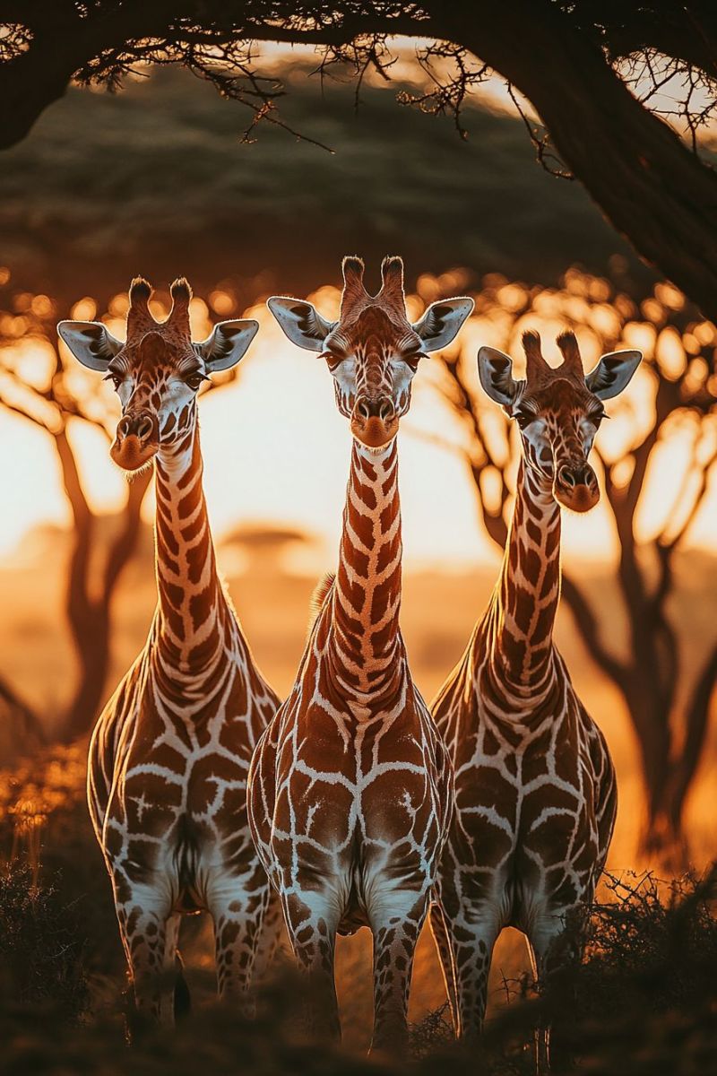 Girafe faune afrique safari parc coucher soleil crepuscule nature tourisme soiree voyage conservation animaux beau Une illustration stylisée d'une femme avec des cheveux couverts et bouclés qui semblent avoir une forte connexion à la nature, étant donné l'abondance de fleurs colorées qui sont intégrées dans ses cheveux et qui ornent sa tête, créant un effet éthéré. L'impression générale est celle d'une harmonie et d'une interconnexion entre l'individu et son environnement entoure lui-même. L'artiste du style suggère qu'il pourrait provenir d'un album graphique ou d'une pièce de conceptualisme pour de la musique ou du média.