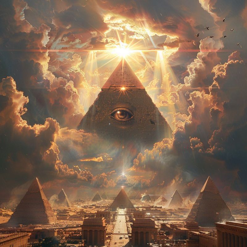 Surreal depiction all seeing eye image picture accurate picture amazing demonstrating the mischiefs wild of human activities on la surreal depiction all seeing eye