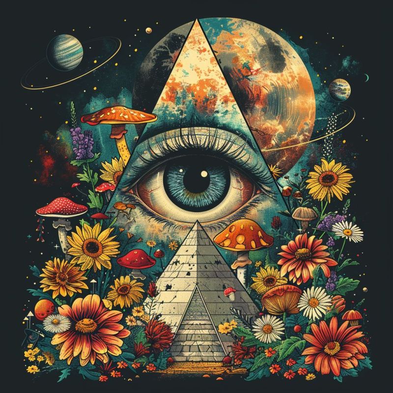 T shirt design all seeing eye inside pyr accurate picture amazing demonstrating the mischiefs wild of human activities on la t shirt design all seeing eye inside pyr