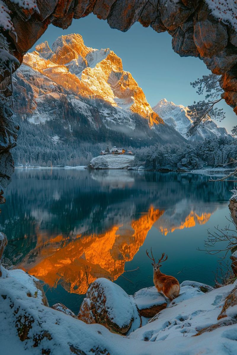 Arch entrance mountain lake snowed peaks golden hou accurate picture amazing demonstrating the mischiefs wild of human activities on la arch entrance mountain lake snowed peaks golden hou