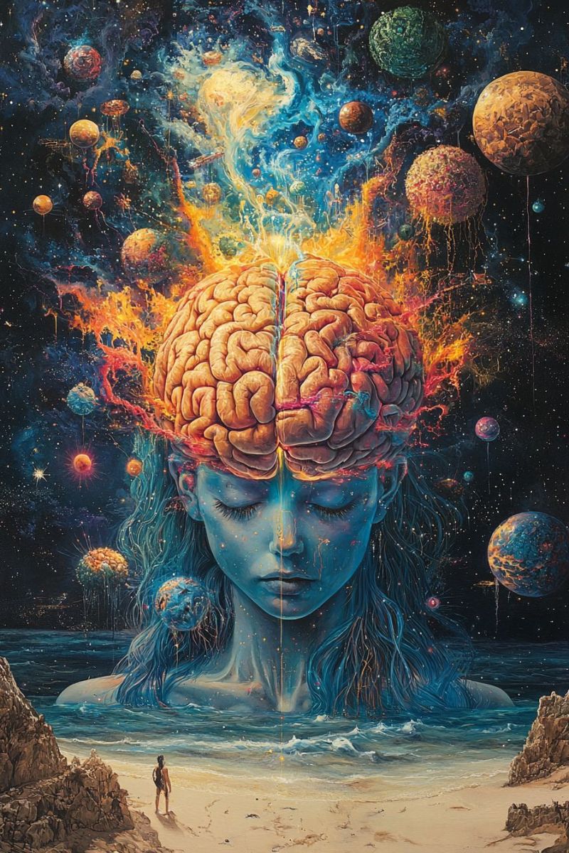 Brain connecting whole universe trippy image accurate picture amazing demonstrating the mischiefs wild of human activities on la brain connecting whole universe trippy