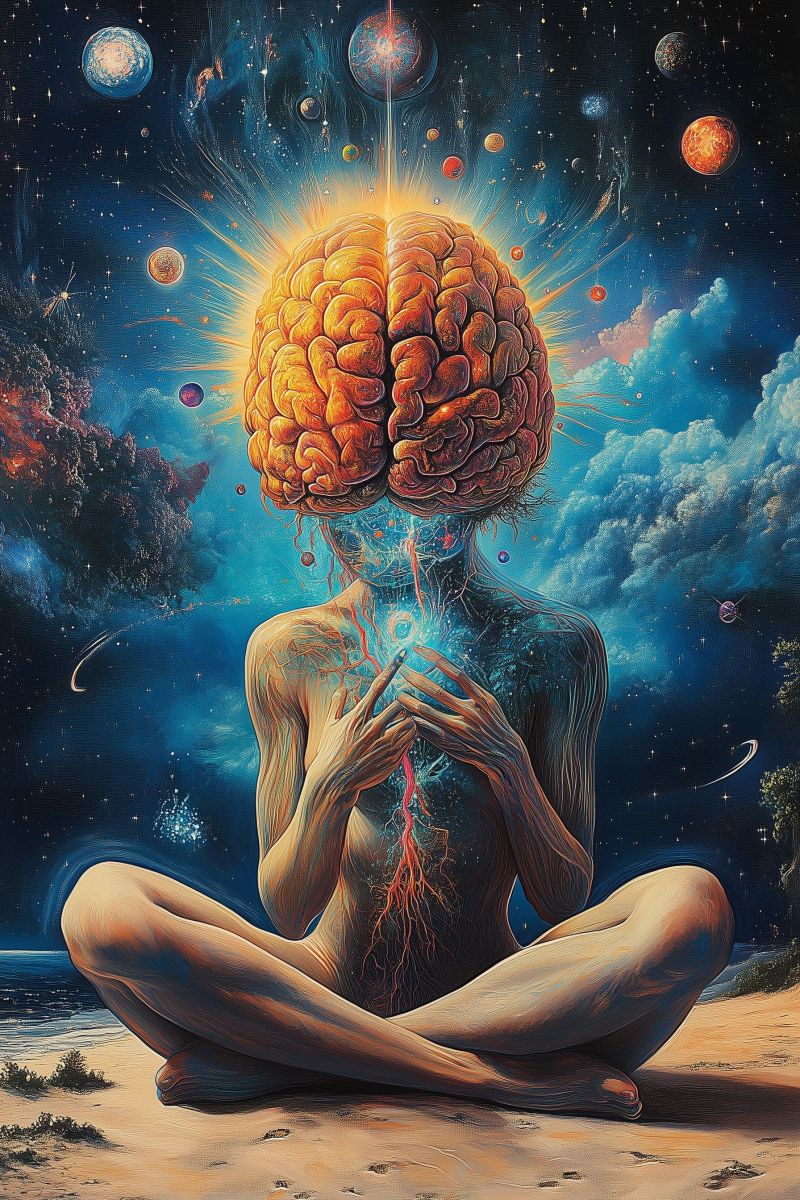 Brain connecting whole universe trippy image accurate picture amazing demonstrating the mischiefs wild of human activities on la brain connecting whole universe trippy