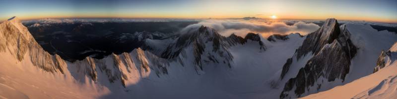 Panoramic aerial photography mont blanc winter gold accurate picture amazing showing the state of wild of global warming on la panoramic aerial photography mont blanc winter gold