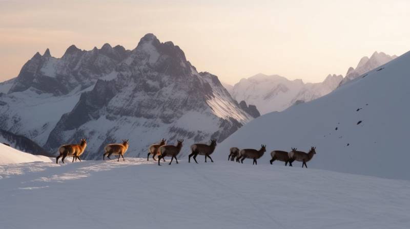 Ten wild ibex snowed slope winter sunset accurate image amazing featuring the benefits wild of mountains on la ten wild ibex snowed slope winter sunset