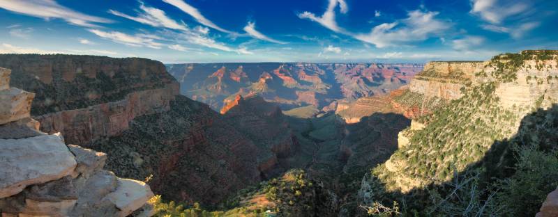 Granc canyon usa national park accurate view aerial demonstrating the mischiefs wild of human activities on la usa national park