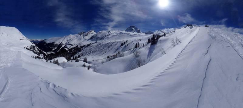 Pano Neige Grand Bornand Col Des Anes Pano Neige Grand Bornand Col Des Anes