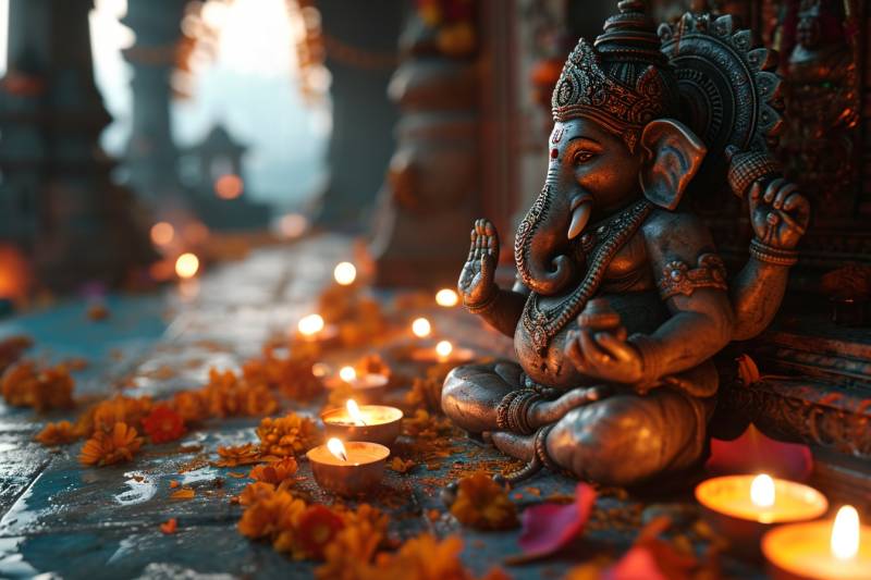 Hindu god lord ganesha temple sitting candle accurate picture amazing demonstrating the mischiefs wild of human activities on la  hindu god lord ganesha temple sitting candle