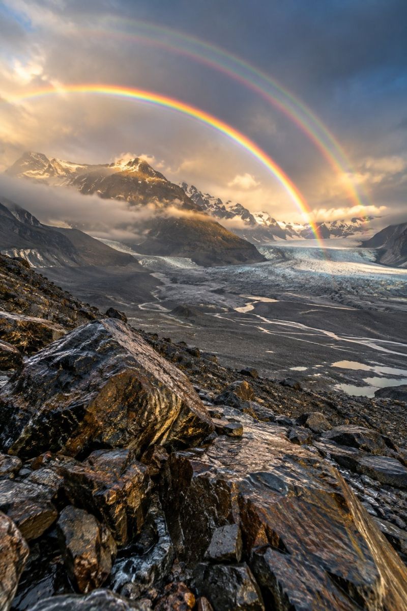 Double arc moraine glaciaire image picture accurate picture amazing demonstrating the mischiefs wild of human activities on la double arc moraine glaciaire