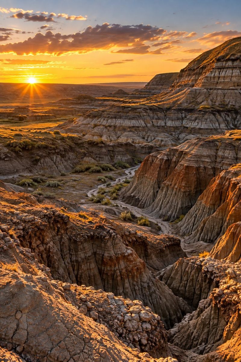 Badlands ocre drumheller image picture photograph accurate picture amazing demonstrating the mischiefs wild of human activities on la badlands ocre drumheller