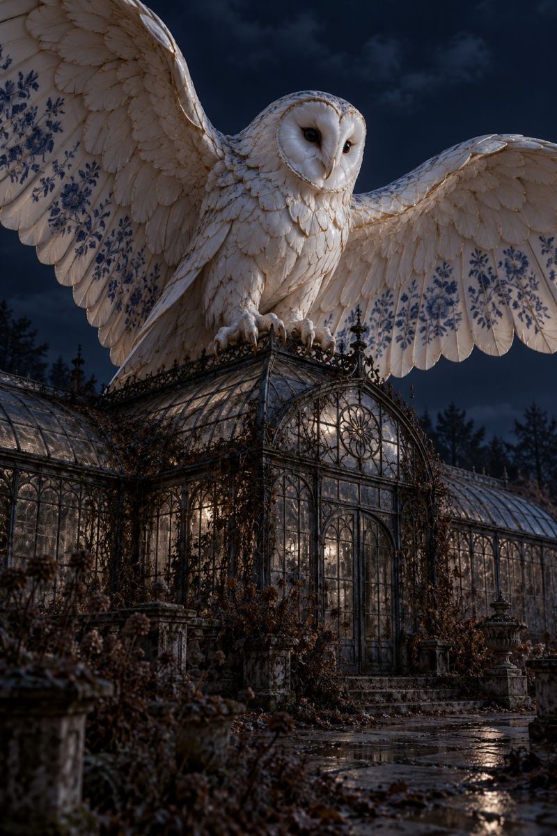 Hibou porcelaine serre image picture photograph accurate picture amazing demonstrating the mischiefs wild of human activities on la hibou porcelaine serre
