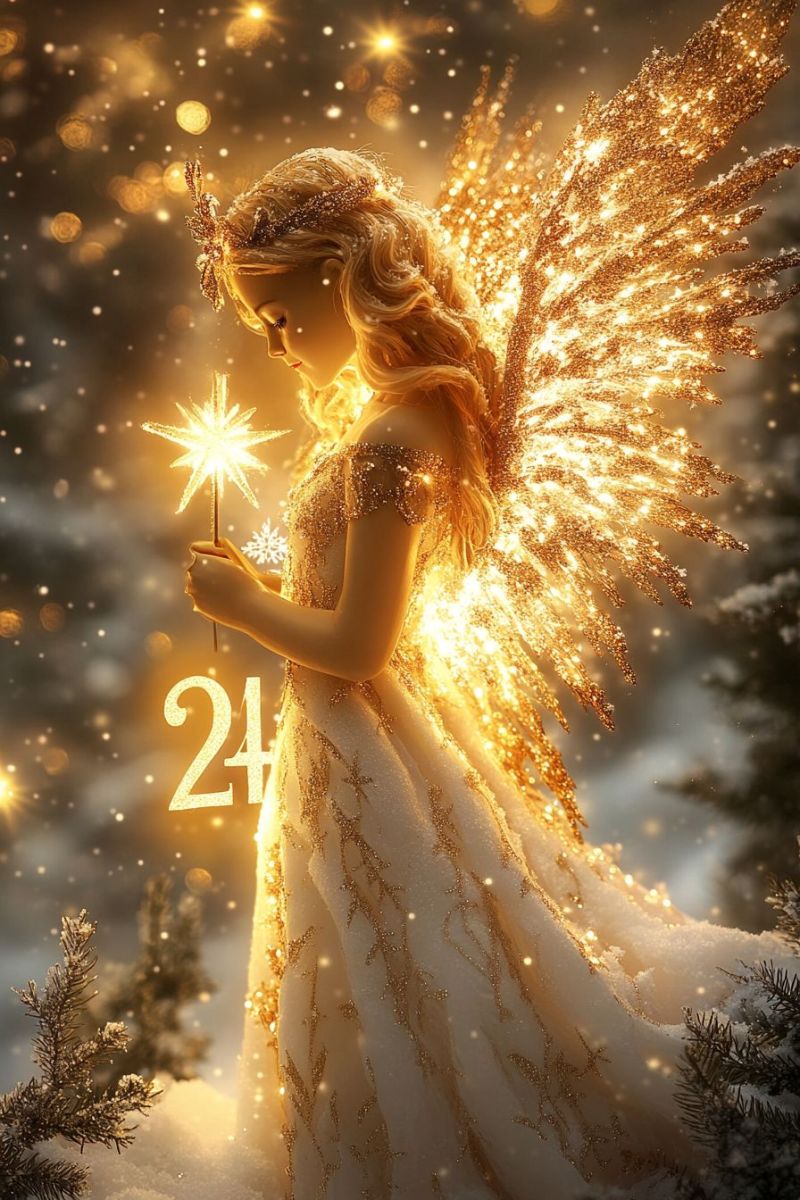 Angelus salut noel carte anniversaire fetes hiver saison fantasy femme caucasienne flocon neige sapin magie celebration romantique Angelus salut noel carte anniversaire fetes hiver saison fantasy femme caucasienne flocon neige sapin magie celebration romantique