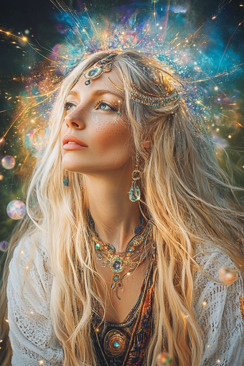 Fantasy feminin energie spirituelle guerison cristal meditation consciente imaginaire cosmique psychique figur mystique aura visuelle Fantasy feminin energie spirituelle guerison cristal meditation consciente imaginaire cosmique psychique figur mystique aura visuelle