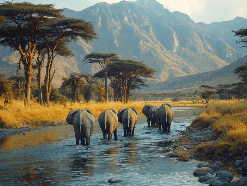 Group elephants standing river trees image accurate picture amazing demonstrating the mischiefs wild of human activities on la group elephants standing river trees