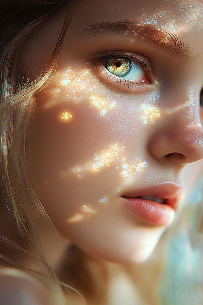 Jeune femme filtre soleil focale soft bokeh beaute rayon maquillage eclairage special aesthetique fissures Jeune femme filtre soleil focale soft bokeh beaute rayon maquillage eclairage special aesthetique fissures