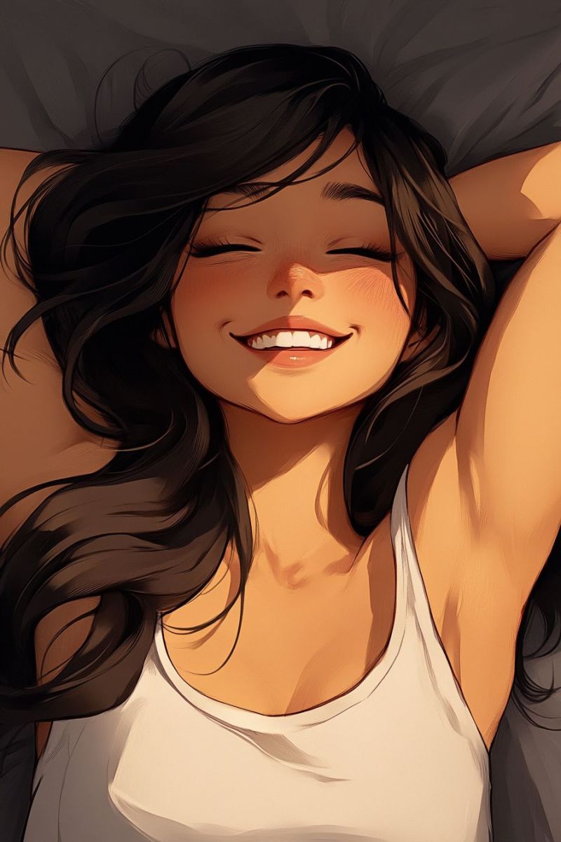 Sleepy brunette girl smiling image picture accurate picture amazing demonstrating the mischiefs wild of human activities on la sleepy brunette girl smiling