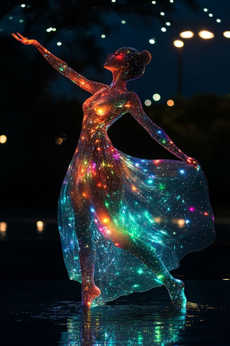 Beautiful delicate elegant half alien woman dancer tr accurate picture amazing demonstrating the mischiefs wild of human activities on la beautiful delicate elegant half alien woman dancer tr