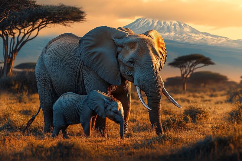 Elephants baby and mother in moments of kindness elephants baby and mother in moments of kindness