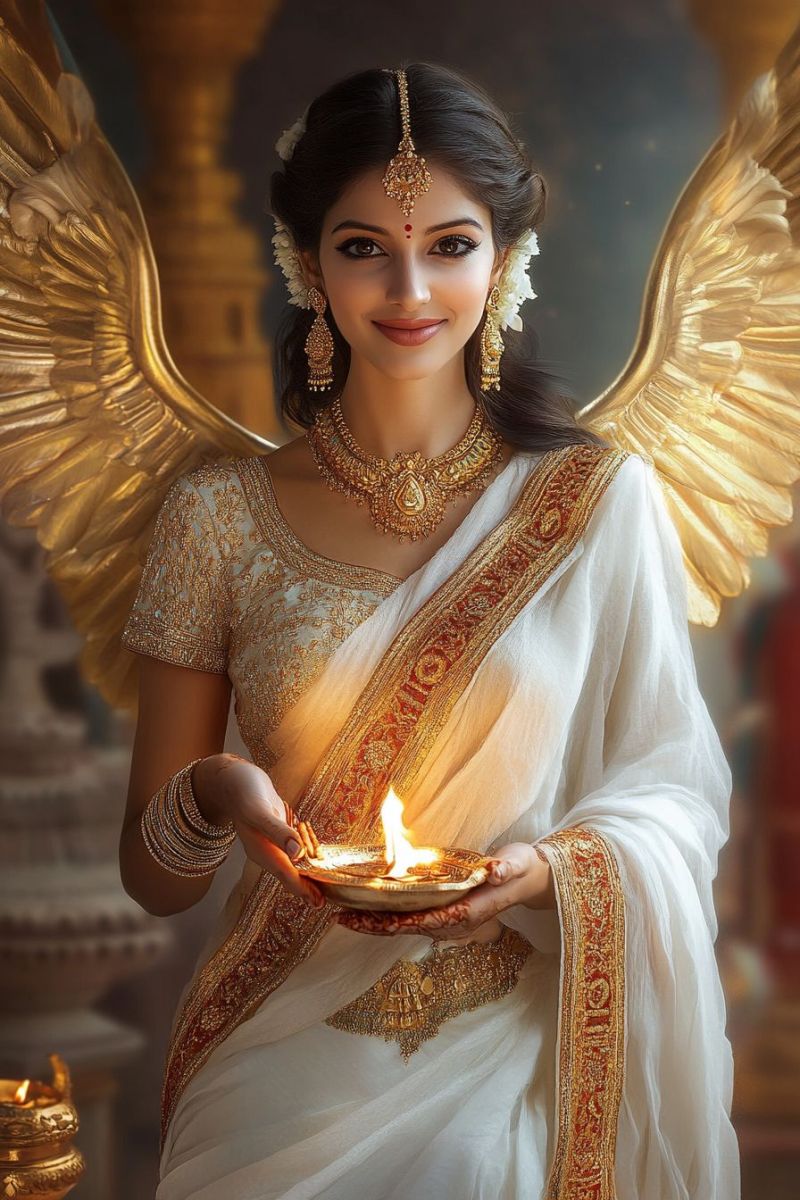 Smiling lakshmi girl angel smiling lakshmi girl angel