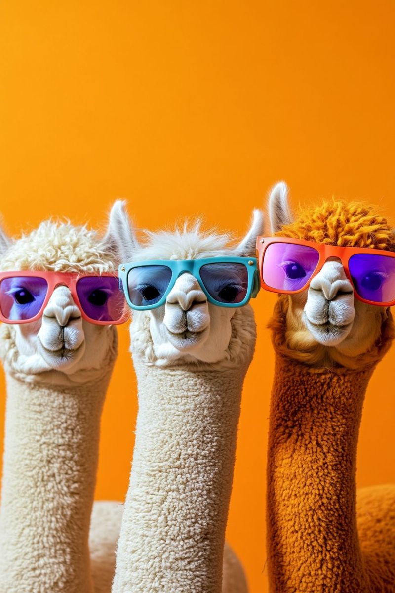 Llama alpaca lunettes soleil yeux accessoire mode animal joufflu chapeau drole animaux portant Llama alpaca lunettes soleil yeux accessoire mode animal joufflu chapeau drole animaux portant