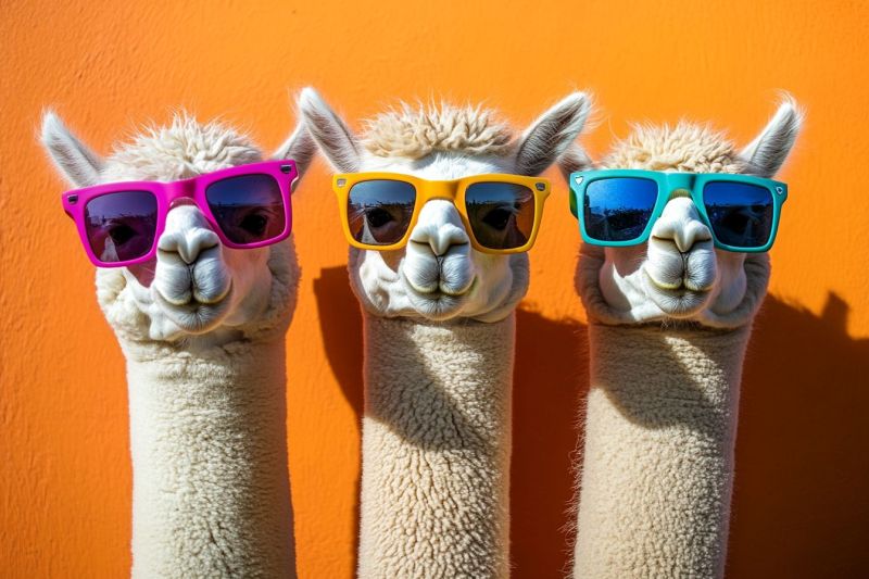 Llama alpaca lunettes soleil vintage retro decouverte accessoire cameee ame fete festive protection yeux Llama alpaca lunettes soleil vintage retro decouverte accessoire cameee ame fete festive protection yeux