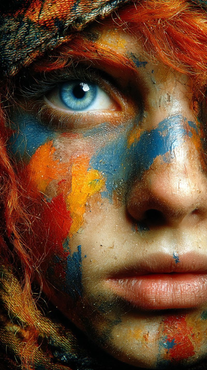 Texture oeil peau coups pinceau creativite expression imagination beaute Texture oeil peau coups pinceau creativite expression imagination beaute