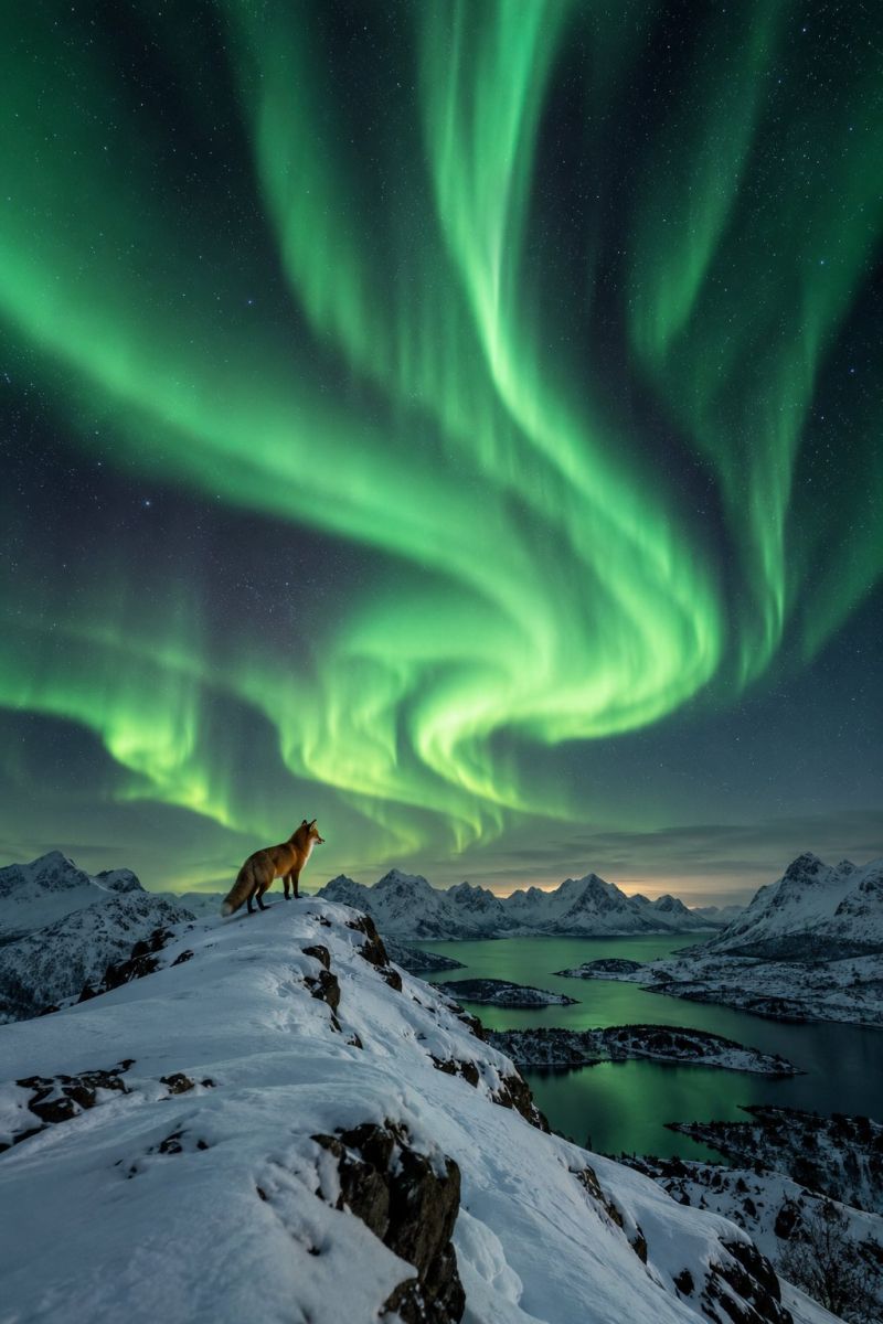 Renard roux aurore boreale image picture accurate picture amazing demonstrating the mischiefs wild of human activities on la renard roux l aurore boreale