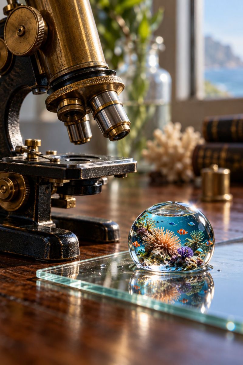 Microscope ancien recif miniature image picture accurate picture amazing demonstrating the mischiefs wild of human activities on la microscope ancien recif miniature