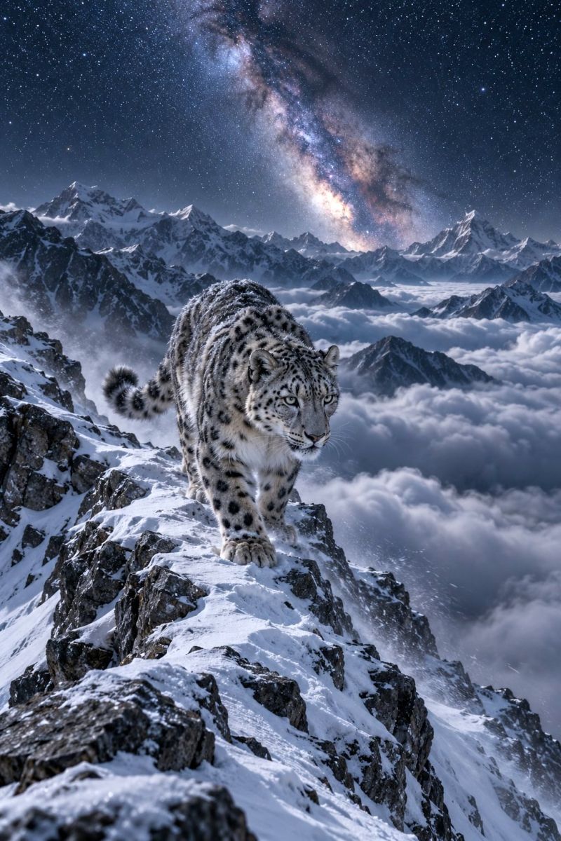 Leopard neiges voie lactee image picture accurate picture amazing demonstrating the mischiefs wild of human activities on la leopard des neiges voie lactee