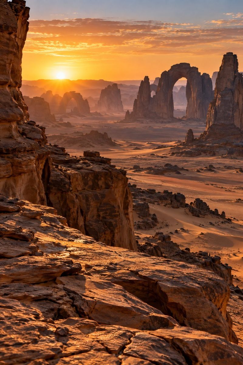 Aurore arches ennedi image picture photograph accurate picture amazing demonstrating the mischiefs wild of human activities on la aurore arches l ennedi
