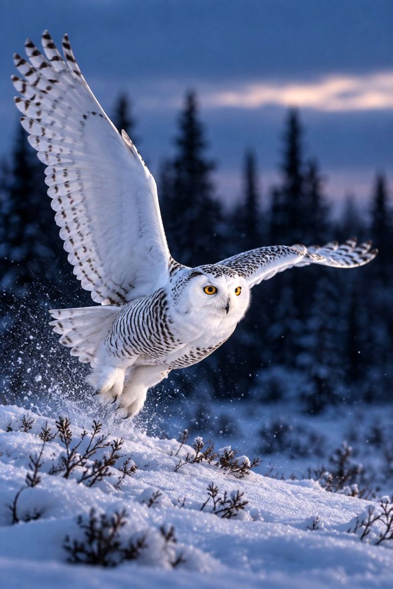 Envol hibou neiges image picture photograph accurate picture amazing demonstrating the mischiefs wild of human activities on la envol hibou des neiges
