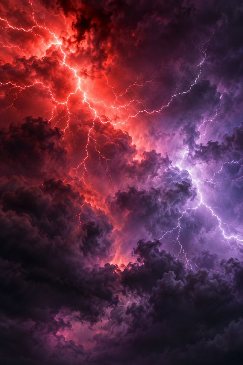 Eclairs rouges violets nuages image picture accurate picture amazing demonstrating the mischiefs wild of human activities on la eclairs rouges violets nuages