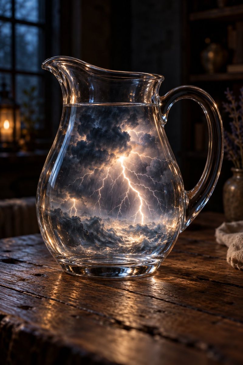 Orage miniature carafe verre image picture accurate picture amazing demonstrating the mischiefs wild of human activities on la orage miniature carafe verre