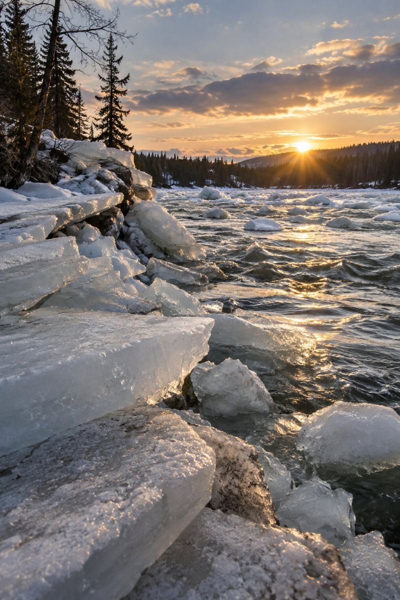 Debacle boreale riviere glace image picture accurate picture amazing demonstrating the mischiefs wild of human activities on la debacle boreale riviere glace
