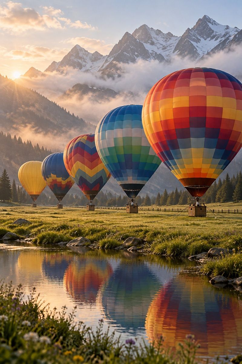Montgolfieres colorees aube alpine image accurate picture amazing demonstrating the mischiefs wild of human activities on la montgolfieres colorees l aube alpine