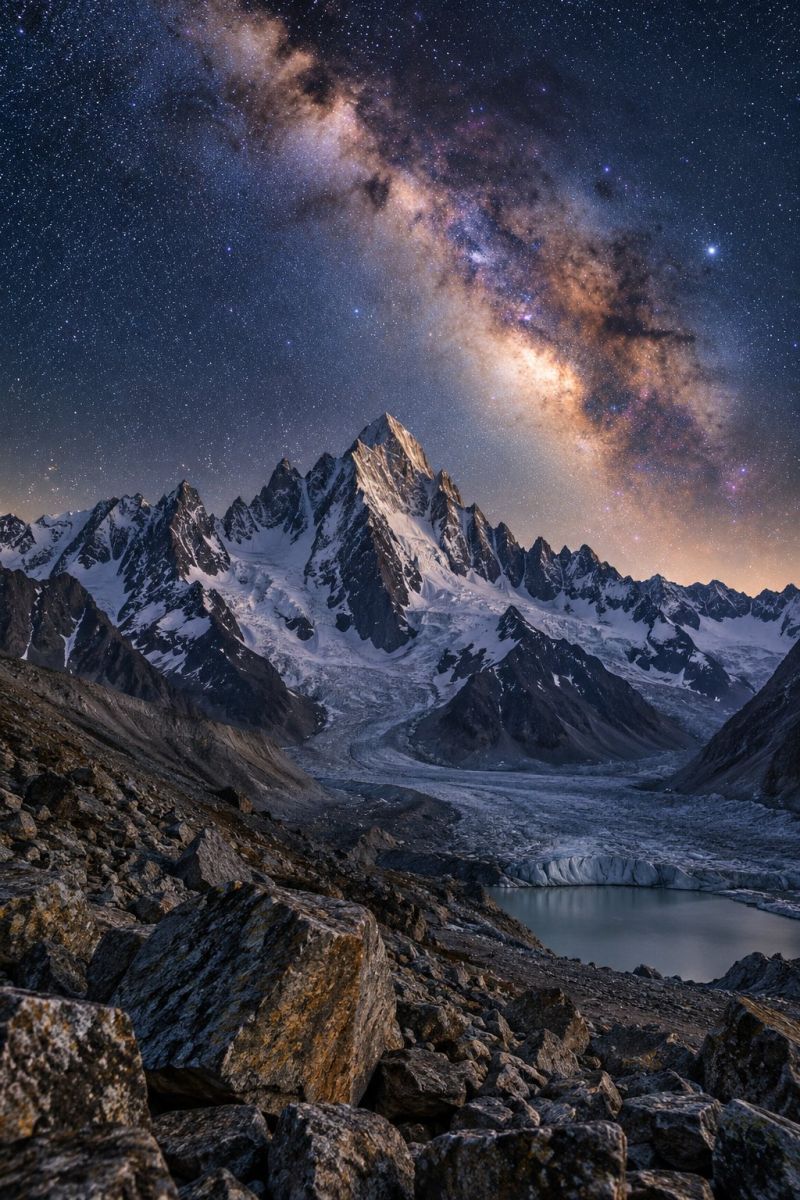 Voie lactee sommets glaciaires image picture accurate picture amazing demonstrating the mischiefs wild of human activities on la voie lactee sommets glaciaires