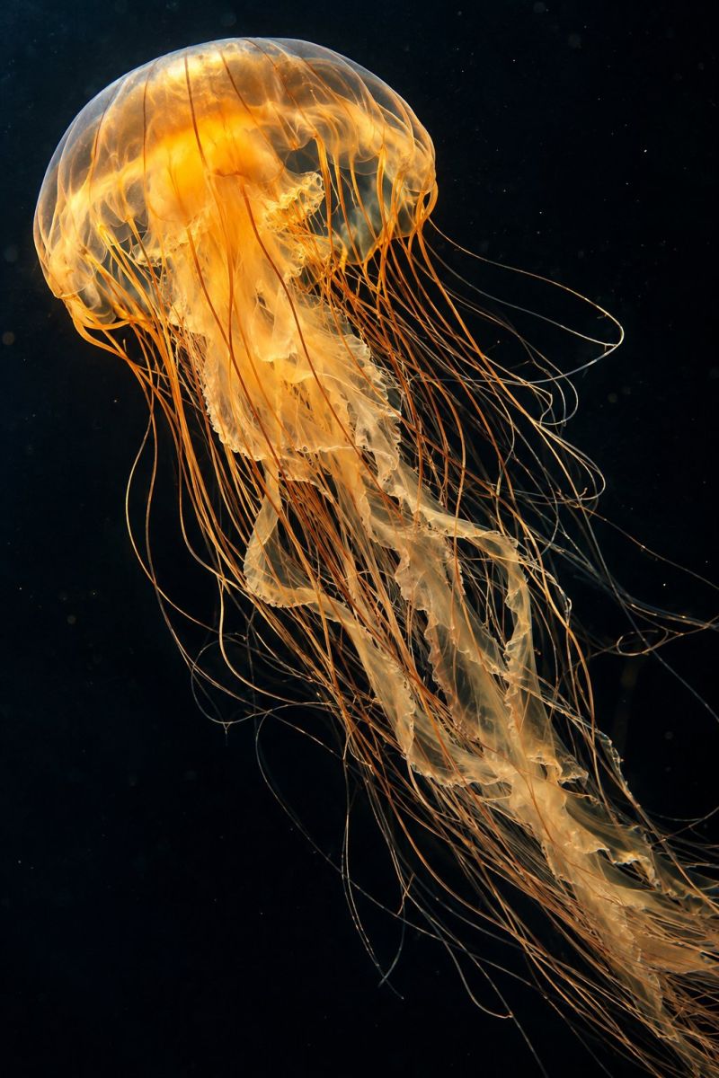 Meduse ambree tentacules lumineux image picture accurate picture amazing demonstrating the mischiefs wild of human activities on la meduse ambree tentacules lumineux