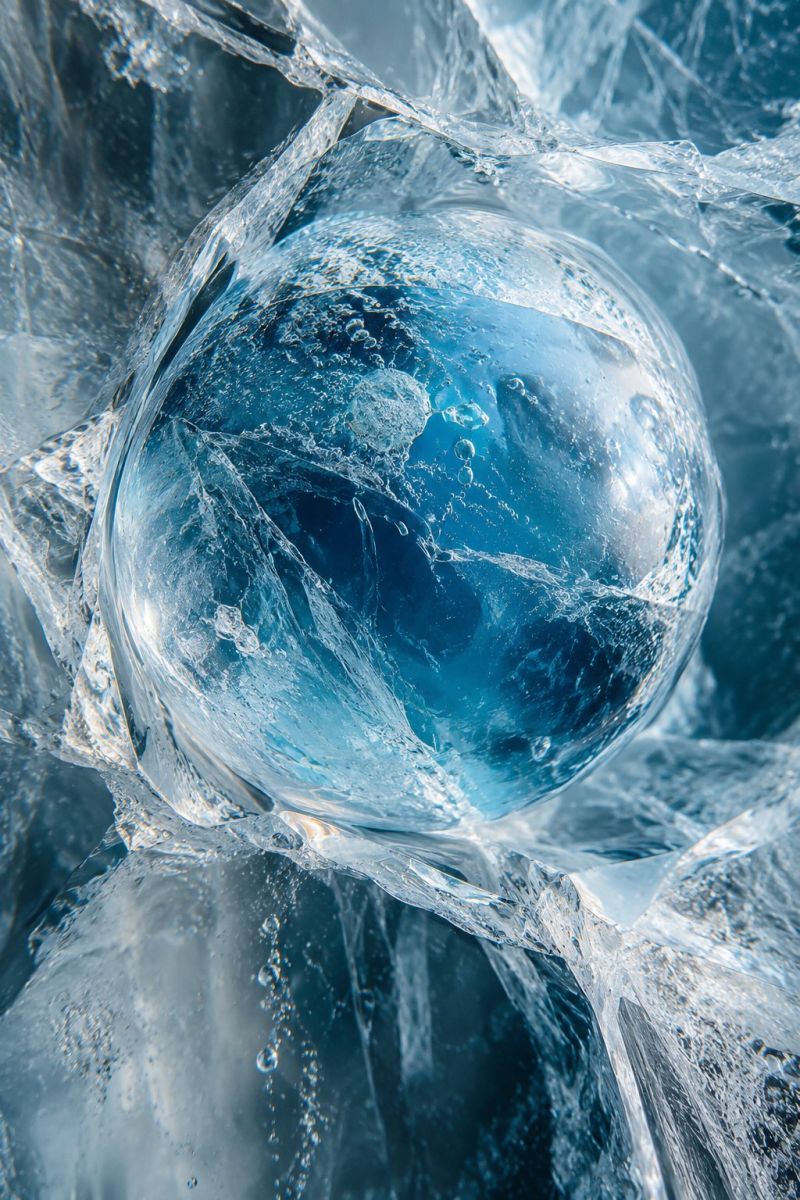 Bulle bleue captive glace image picture photograph accurate picture amazing demonstrating the mischiefs wild of human activities on la bulle bleue captive glace